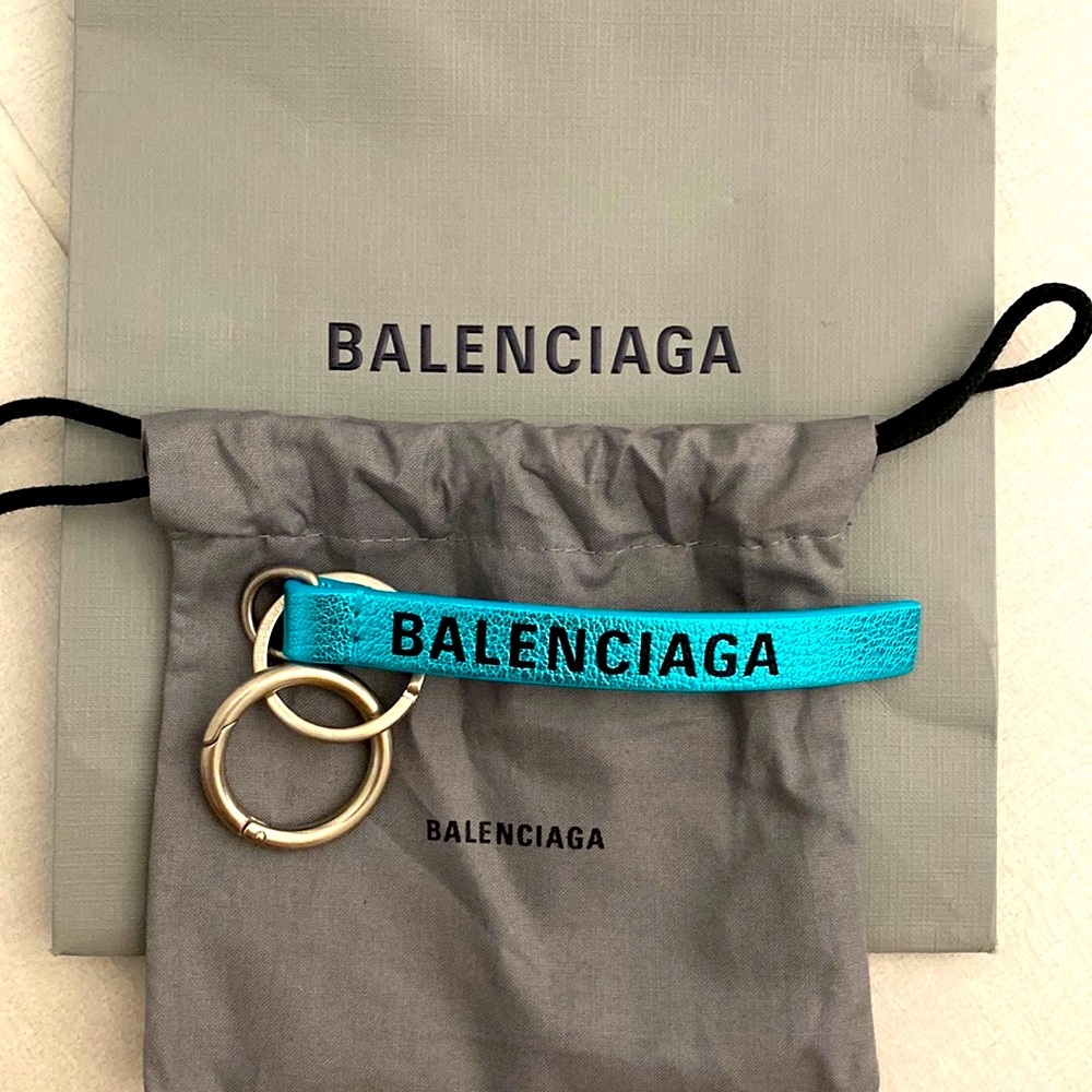 Balenciaga Logo Keyring